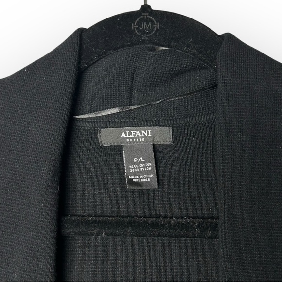 Alfani Petite Black Tie Up Blazer Sweater P/L - Picture 3 of 5